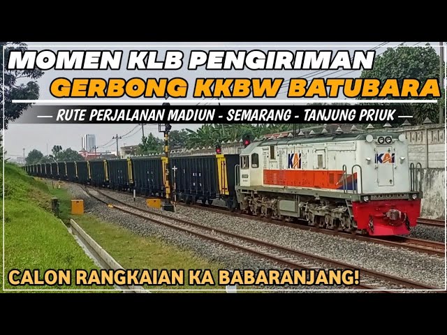 PROSES PENGIRIMAN GERBONG KKBW BATUBARA SUMATERA VIA KERETA API || 15 APRIL 2022