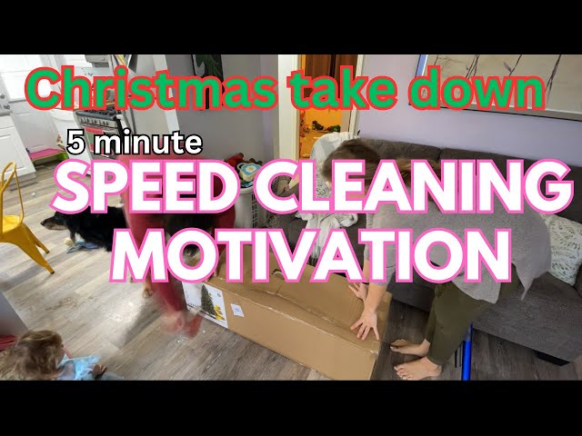 AFTER CHRISTMAS CLEAN WITH ME 2023 SPEED CLEANING MOTIVATION ,SMALL HOUSE, HOMEMAKER EXTREME CLEAN