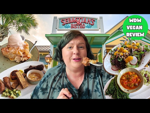 Sebastian's Bistro Is The BEST Value Meal In Disney World! | Disney World Vegan Review