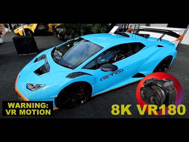 8K VR180 LAMBORGHINI MCLAREN FERRARI MASERATI ASTON MARTIN BENTLEY supercars in 3D (Travel/ASMR)