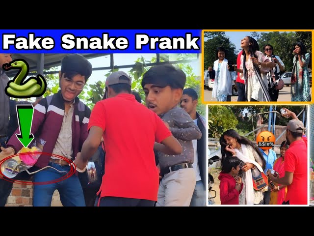 Fake Snake Prank😁| Snake Box Unboxing Prank😂| Fake Snake Prank On Cute Girls😁😂| Comedy Videos🤣