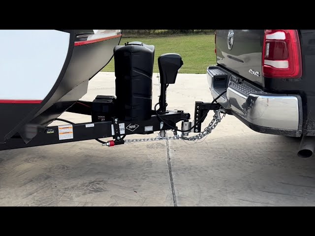 Andersen weight distribution hitch install and review with Cat scale weights