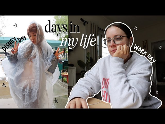 disney day in the rain, weird neighbor encounter & a work day in my life!