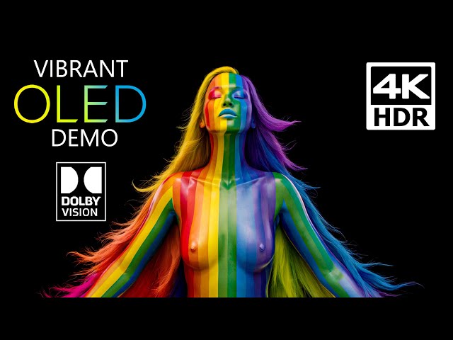 Colorful OLED Demo HDR 4K 60 FPS Dolby Vision - (4K Video)