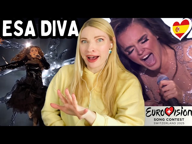 Vocal Coach Reacts: Spain Eurovision 2025 - Melody 'Esa Diva' In Depth Analysis!