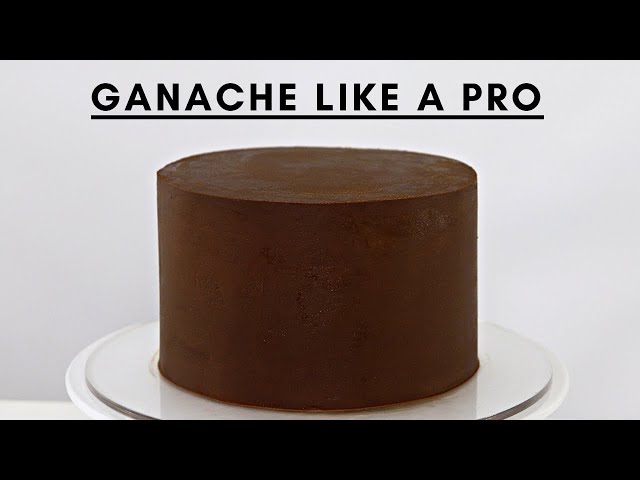 HOW TO COVER A CAKE WITH DARK CHOCOLATE GANACHE WITH SMOOTH SIDES AND SHARP EDGES! CAKES BY MK