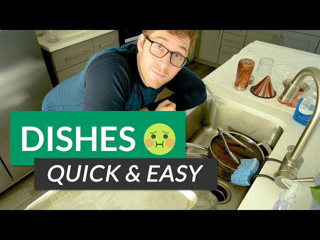 Doing dishes fast!