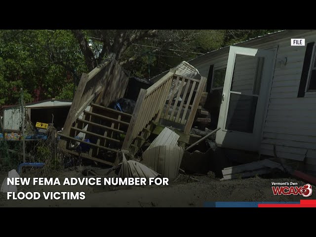 New FEMA advice number for flood victims