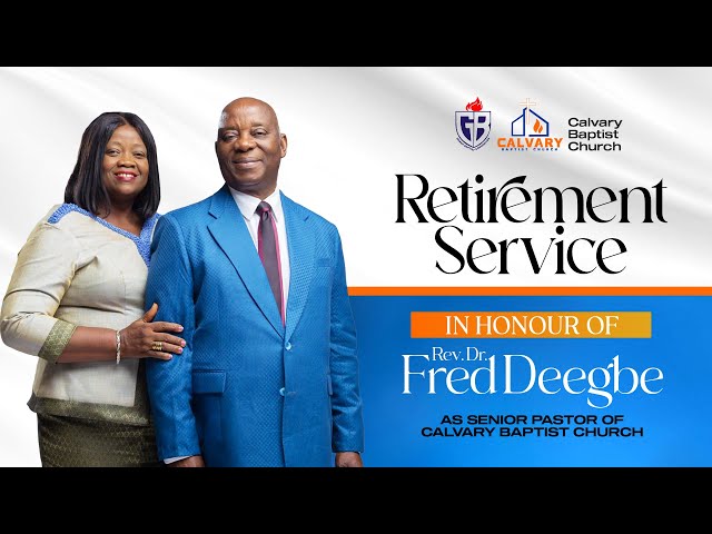 Retirement Service for Rev. Dr. Fred Deegbe