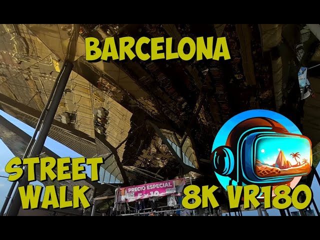 02 Barcelona Spain This market is under a giant golden mirror and is amazing 8K 4K VR180 3D Travel