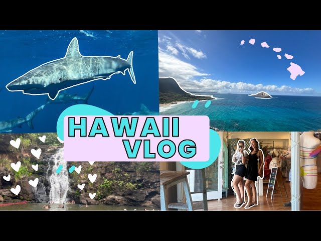 HONOLULU HAWAII VLOG | Shark Cage Diving, North Shore, & Beautiful Beaches🌺