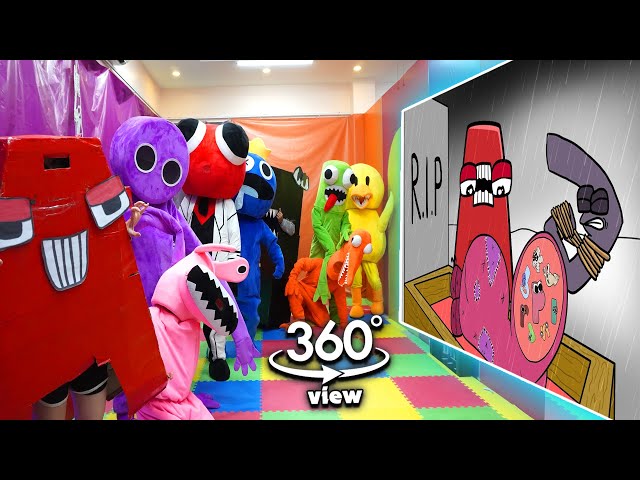 Rainbow Friends 360° - CINEMA HALL |Alphabet Lore But It's Reverse (Z - A) | Alphabet Lore Transform