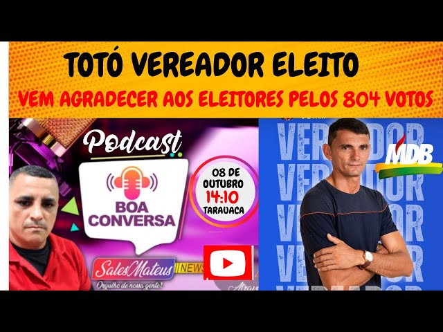 VEREADOR  TOTO  AGRADECER  A DEUS  E REAFIRMA COMPROMISSO DE CAMPANHA   #eleiçoes2024