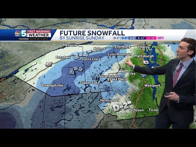 Video: Cold weekend with mountain snow showers (01-04-25)