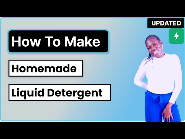 How To Make  Homemade Liquid Detergent 2024 LIVE