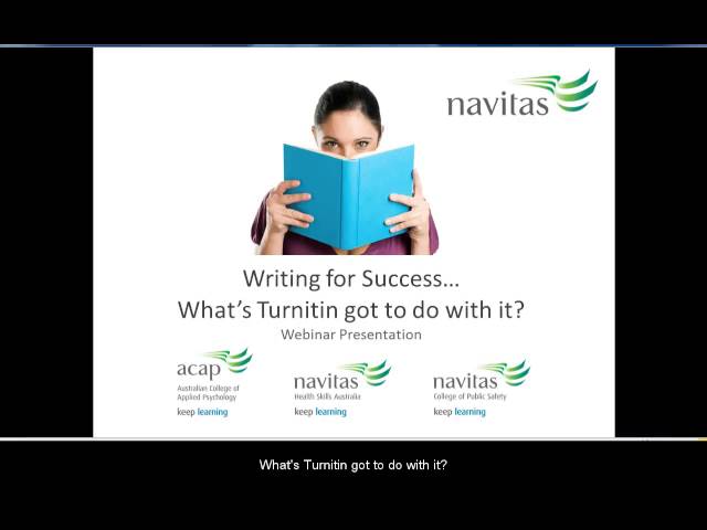 Writing for success... What's Turnitin got to do with it