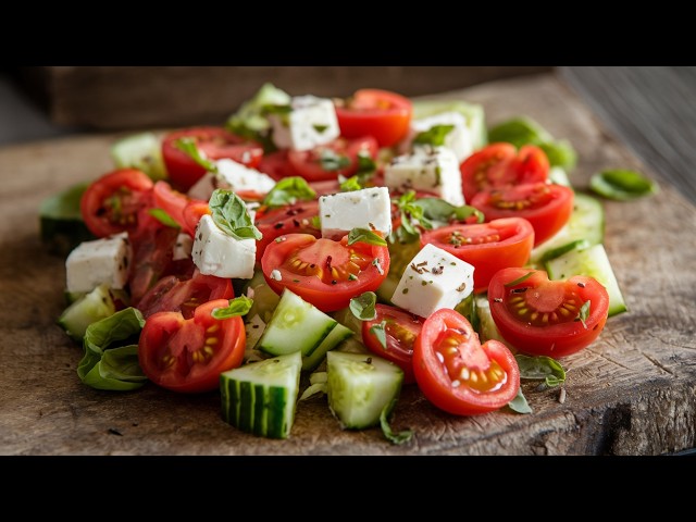 🥗🍅“Ensalada Mediterránea: Una Receta Fácil, Saludable y Deliciosa”🥒