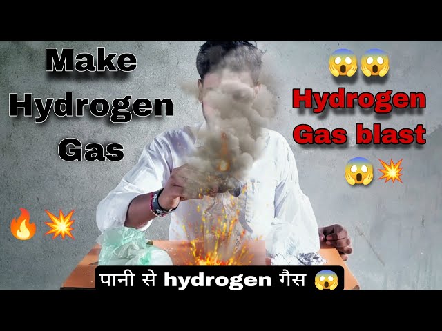 How To Make Hydrogen | पानी से बनाई हाइड्रोजन गैस 😱 | Hydrogen balloon Blast 💥😱