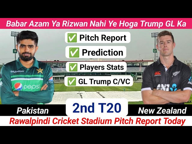 PAK vs NZ Dream11 Prediction | 2nd T20 | Rawalpindi Cricket Stadium Pitch Report