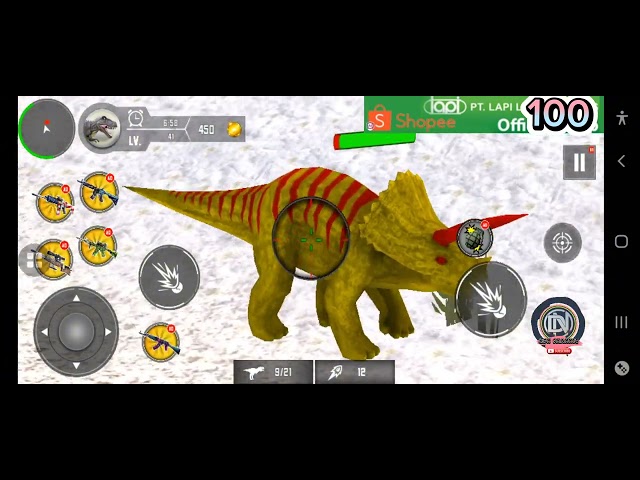 Wild animal Hunter 100#dinosaurhutinggame #games #gaming #dinosaurs #Dnchannel#dewi10431 #animals