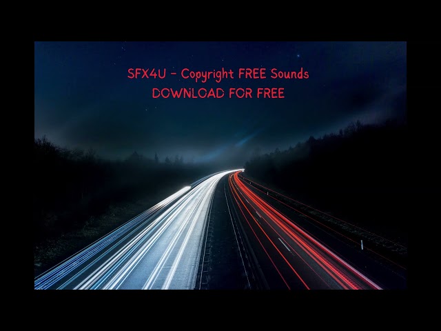 Sports Car Driving Nearby | Transportation Sound Effect | ASMR | Copyright/Royalty Free | SFX4U