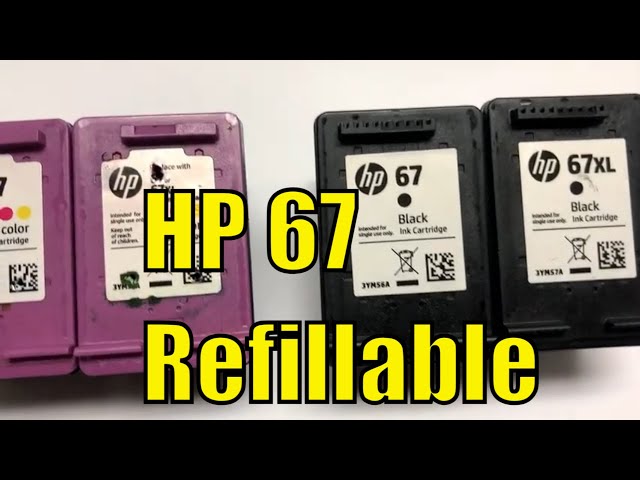 How to make a HP 67 Refillable Cartridge with SPONGE