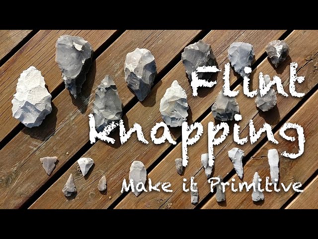 Stone tools 5: Knapping hand axes and other primitive tools from beach flint 🪨