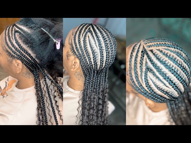 Trending Freestyle Straight Backs 10/10/Latto Style Stitch Braids