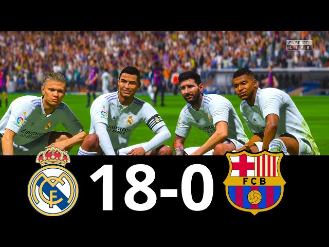 MESSI, RONALDO, MBAPPE, NEYMAR, ALL STARS | REAL MADRID 18-0 BARCELONA