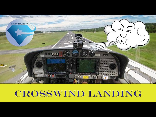 Crosswind landing-how to sideslip-Diamond DA40