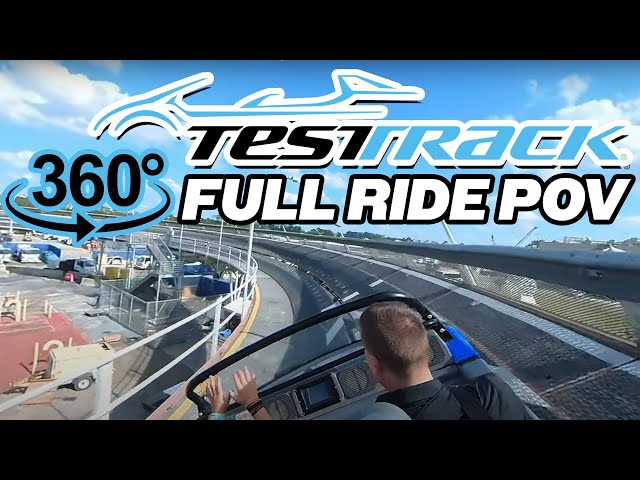 Test Track Full Ride 360° POV [4K] - EPCOT in Walt Disney World | 2023