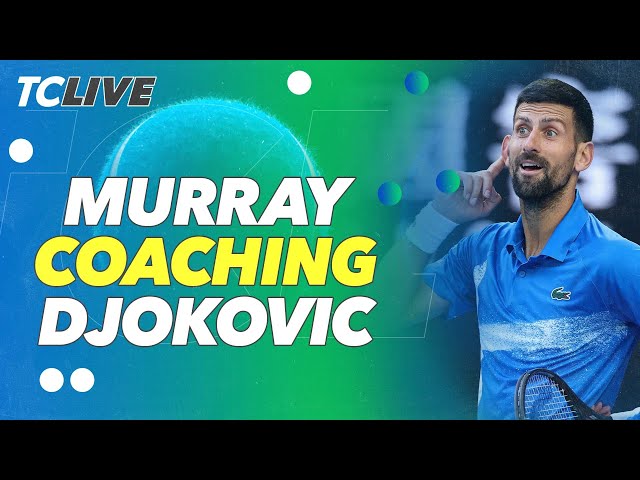 Andy Murray coaching Novak Djokovic against Carlos Alcaraz | TC Live