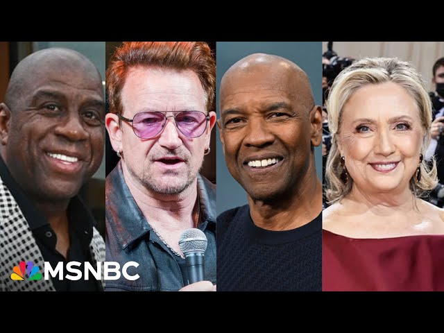 Medal of Freedom awarded to Magic Johnson, Bono, Denzel Washington, Hillary Clinton and others