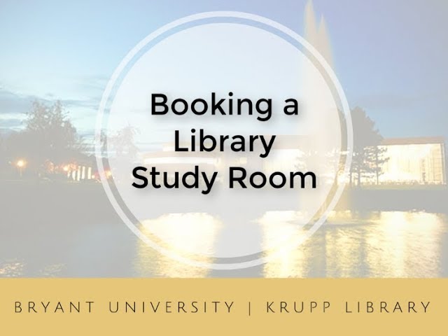 Booking a Library Study Room