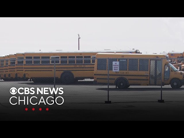 Suburban Chicago school district to spend another day on e-learning after bus vandalism