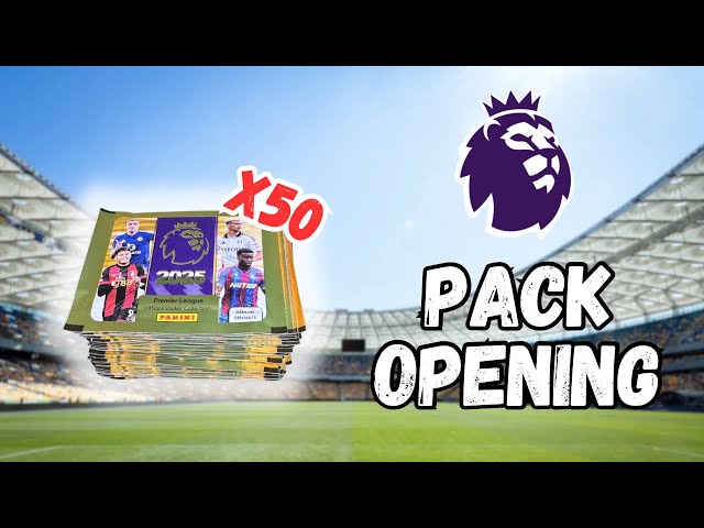 50 x PACK OPENING! Panini Premier League 2025 Stickers