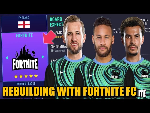 REBUILDING WITH FORNITE PLAYERS (Neymar, Harry Kane, Dele Alli) - FIFA 21 Career Mode