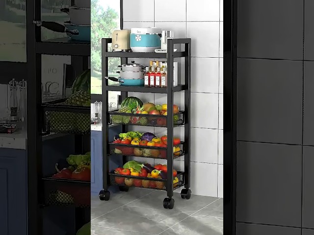 Portable kitchen trolley online available 😍