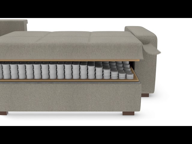 Compact Sofa Bed - All Functions