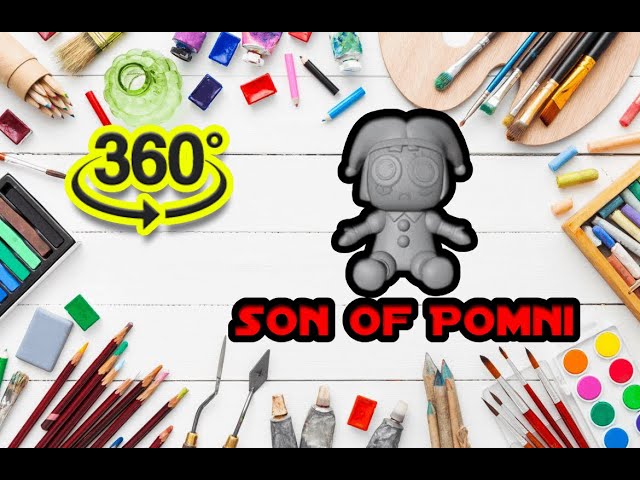 Coloring book son of Pomni.360° VR Video Coloring.