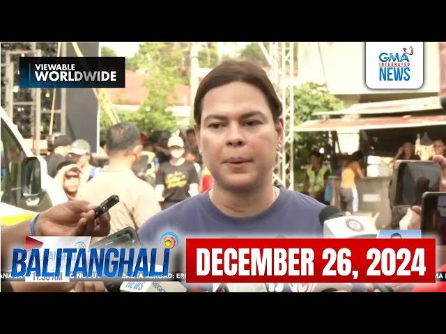 Balitanghali Express: December 26, 2024 [HD]