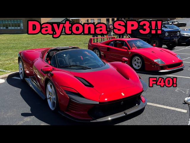 FERRARI DAYTONA SP3 - The FINAL V12 Ferrari!! NJ Cars & Coffee + Photography!