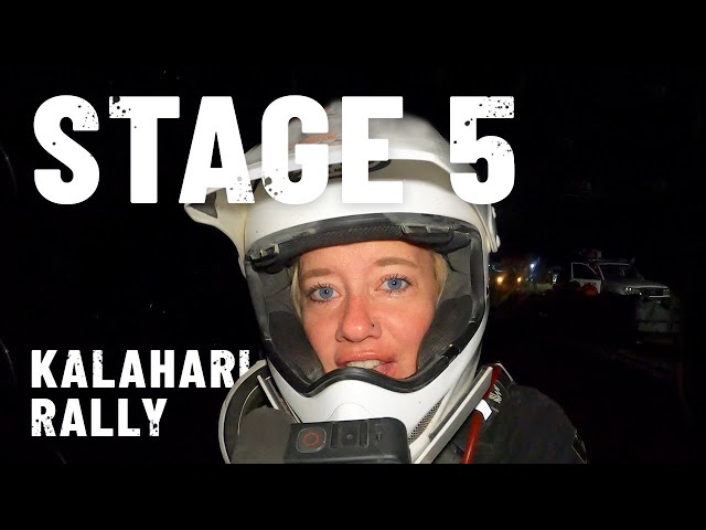 PROBLEMS on the longest stage.. Itchy Boots rides Kalahari Rally - Stage 5