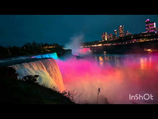 Niagara falls from NY #niagarafalls #nightview #naturelovers #beauty