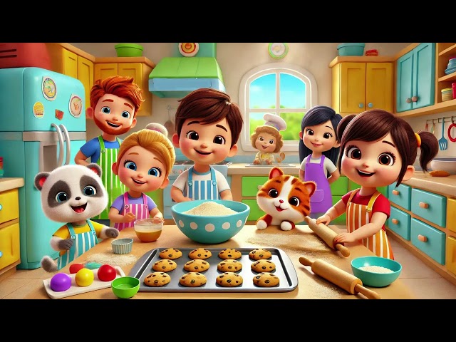 🍪👩‍🍳 Baking Cookies with Friends - A Sweet and Fun Kids Song! 🍪 | Nursery Rhymes & Kids Songs