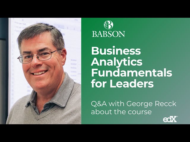 Babson's Executive Education Course - Business Analytics