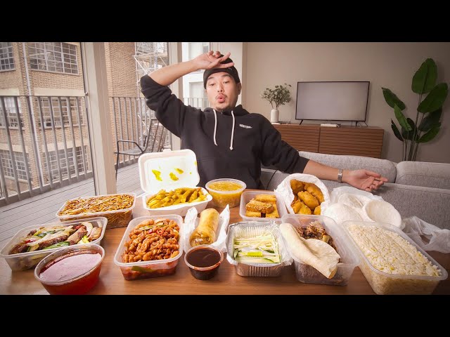 American tries $100 worth of British Chinese Takeaway