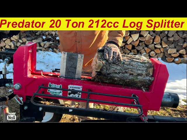 Making Firewood with Harbor Freight PREDATOR 20-Ton Log Splitter –Still worth it after over 4 Years?