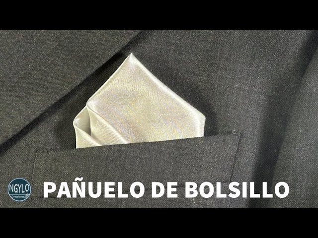 Cómo doblar un pañuelo de bolsillo - Doblado con horquilla | Pañuelos de bolsillo elegantes