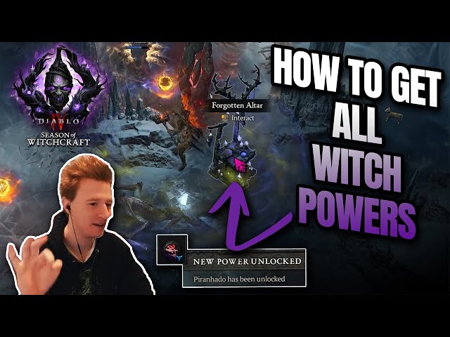 How to get ALL WITCH POWERS in Season 7 Diablo 4